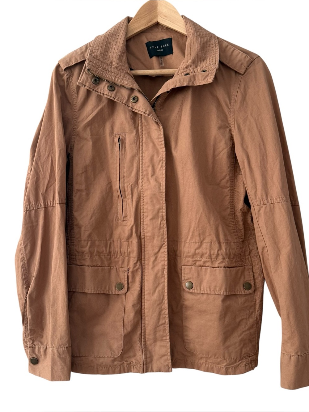 Love Tree Women's Dusty Tan Utility Jacket